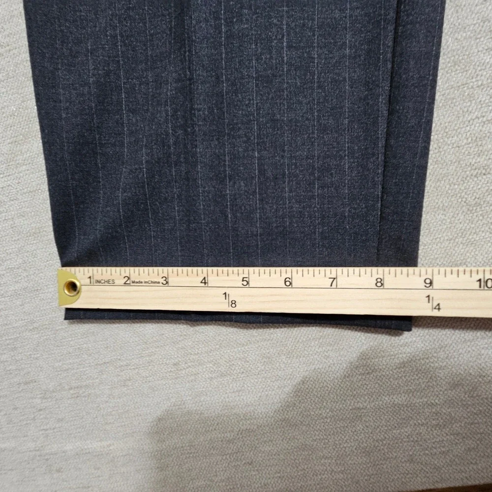 Brooks Brothers Suit Mens 40R 34x31 Charcoal Grey Pinstripe 346 Stretch Wool
